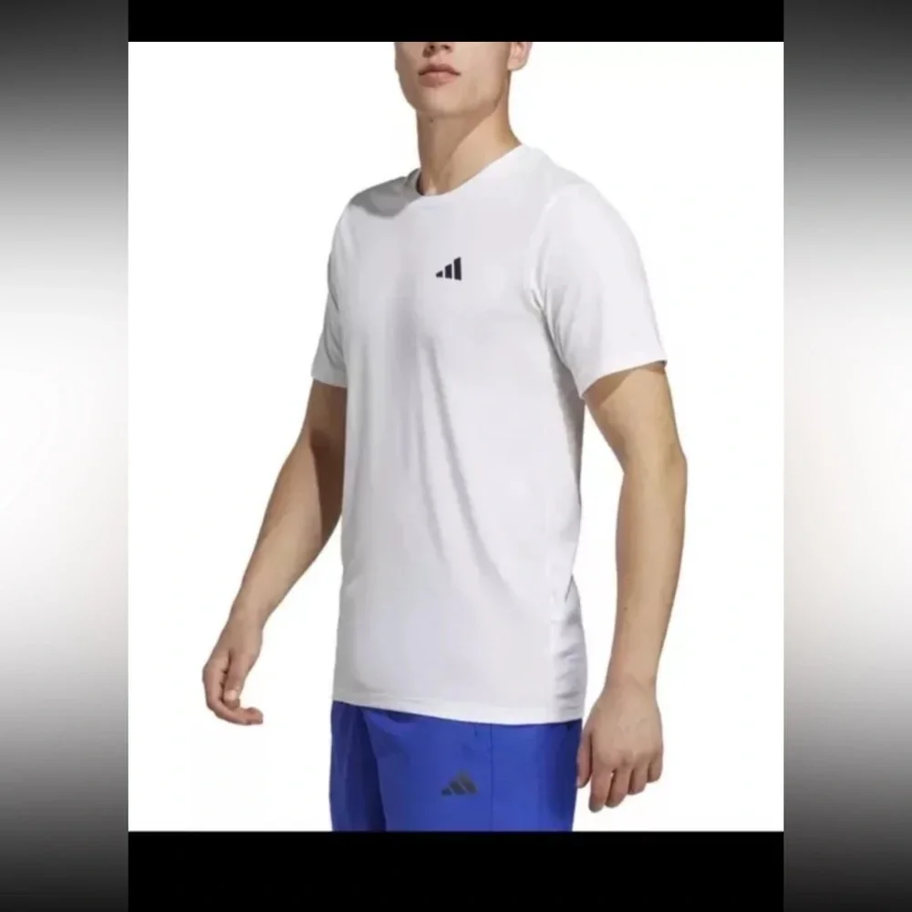 Adidas Men's D4M Training T-Shirt Short Sleeve 4XL White